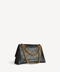 Crush Chain Bag Medium - Black