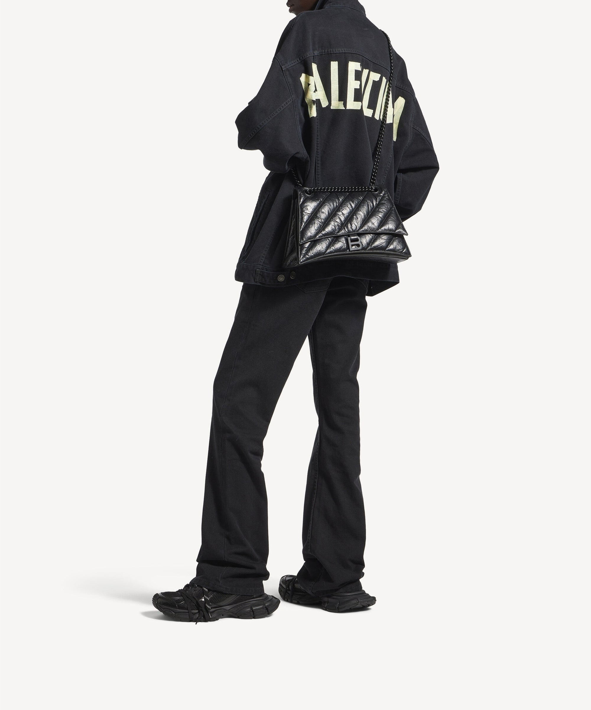 Crush Chain Bag Medium - Black