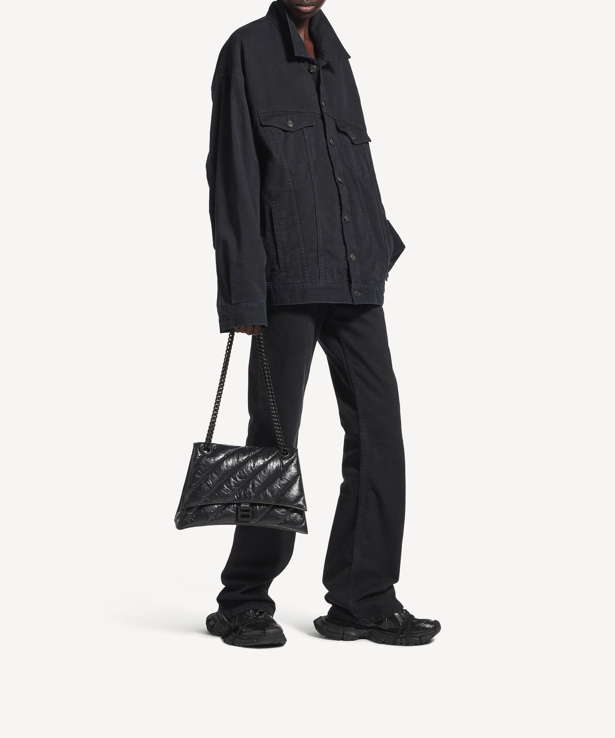 Crush Chain Bag Medium - Black
