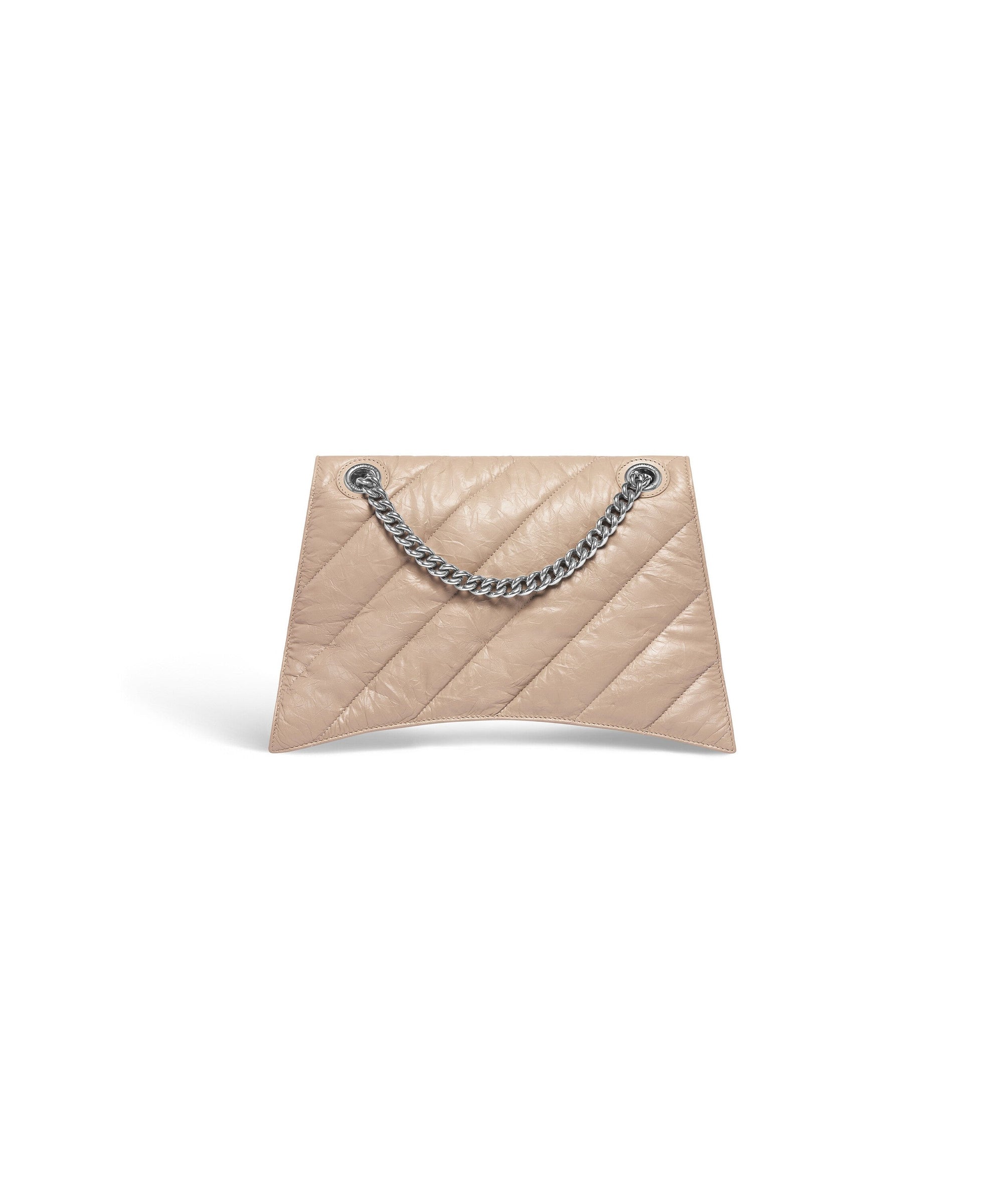 Crush Medium Chain Bag Quilted - Taupe
