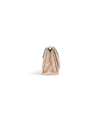 Crush Medium Chain Bag Quilted - Taupe