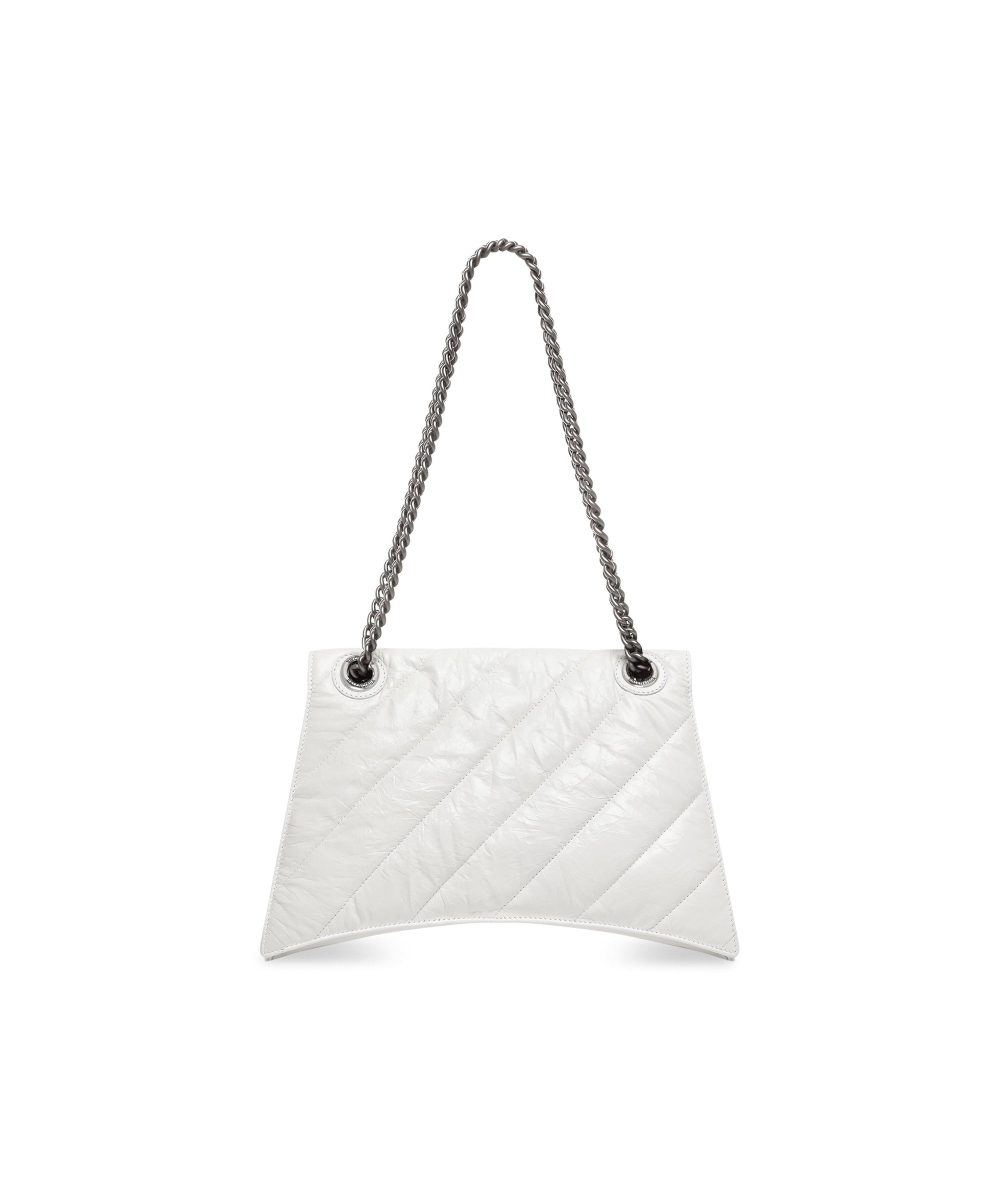 Crush Chain Bag Medium - Optic White