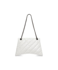 Crush Chain Bag Medium - Optic White