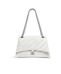Crush Chain Bag Medium - Optic White