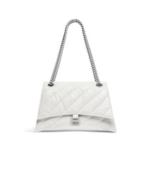 Crush Chain Bag Medium - Optic White
