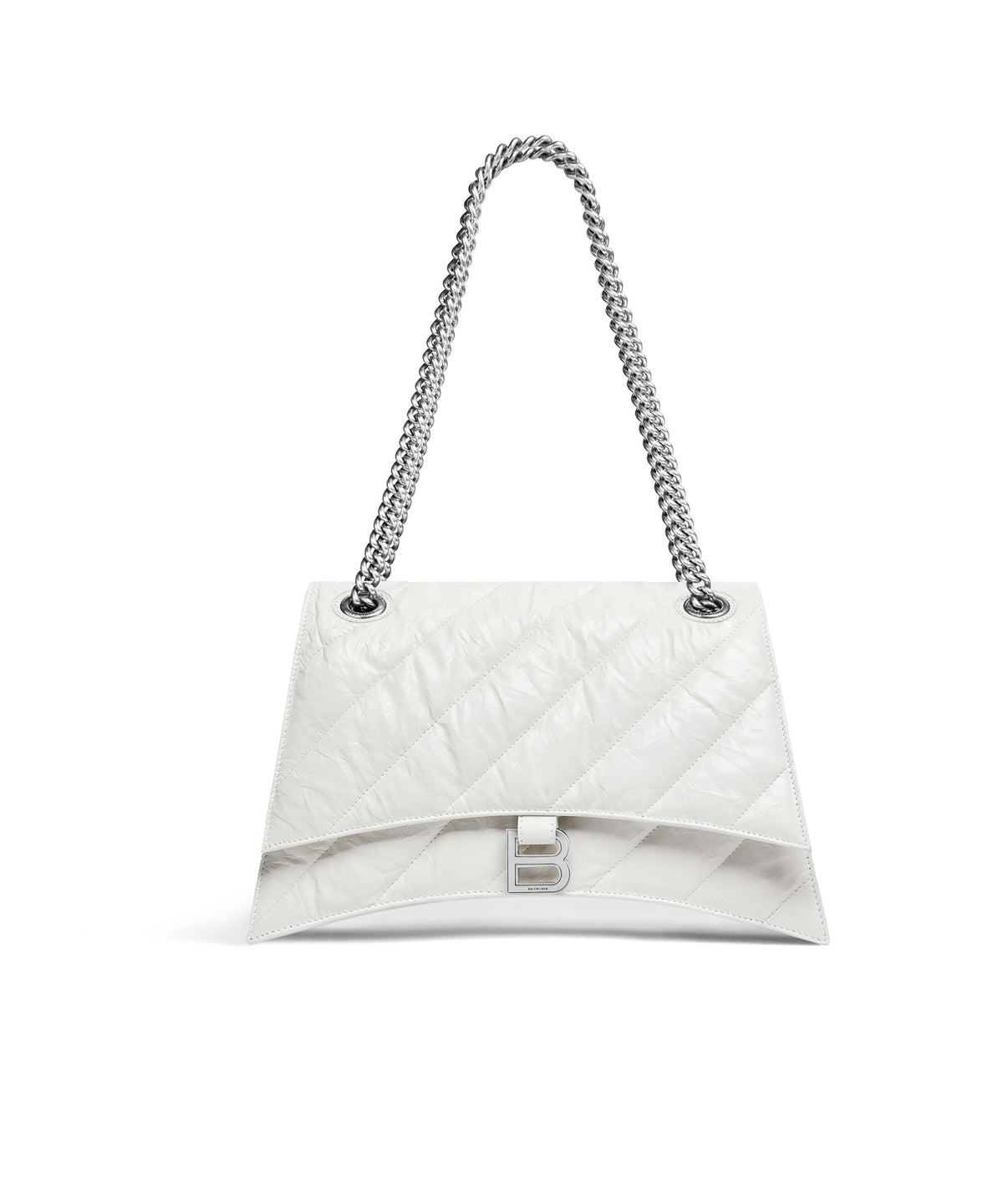 Crush Chain Bag Medium - Optic White