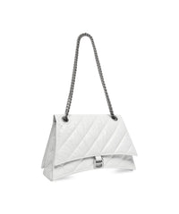Crush Chain Bag Medium - Optic White