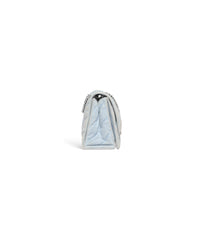 Crush Medium Chain Bag Quilted Denim - Pale Blue