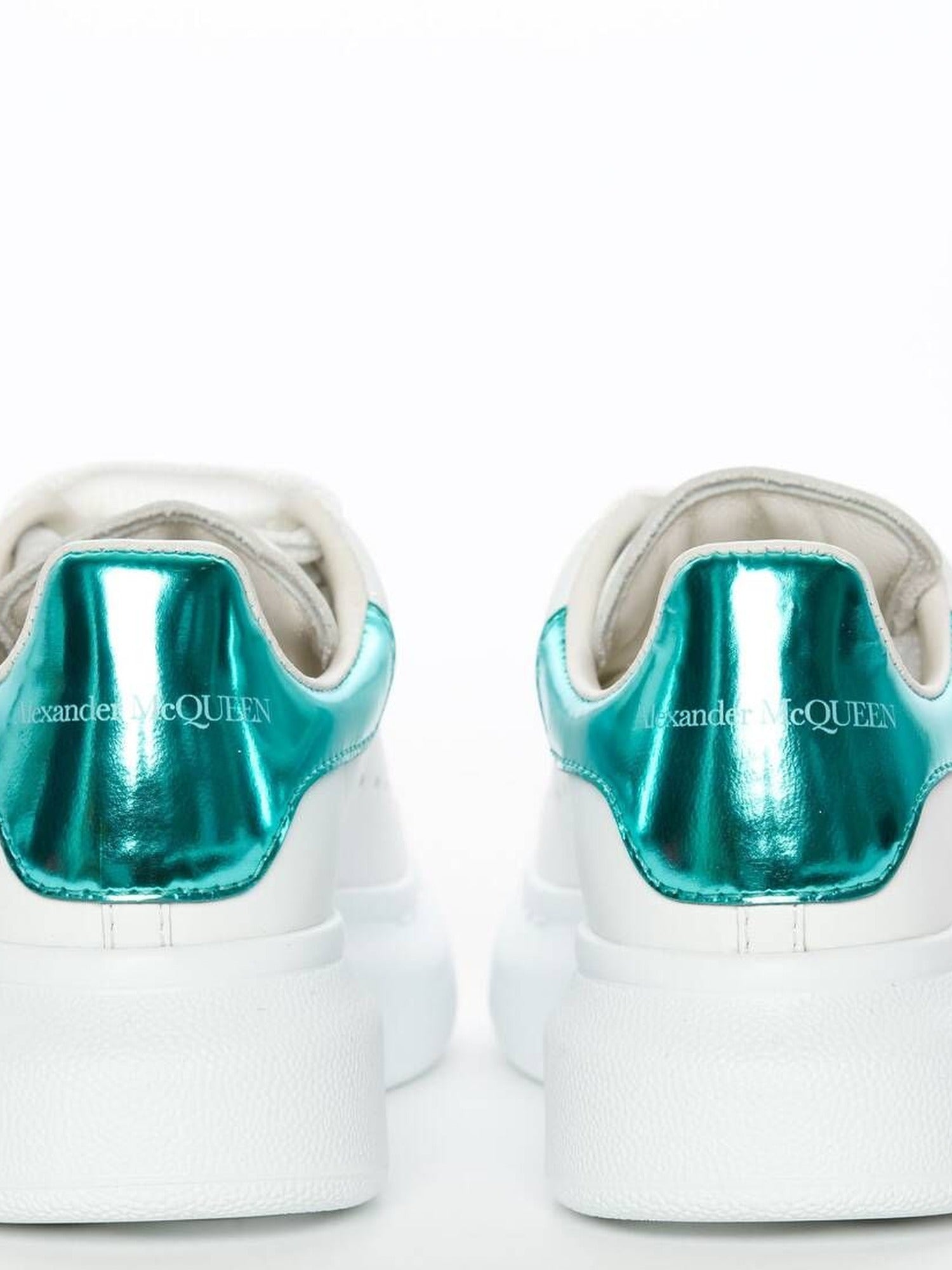Leath.S.Rubb Molly white & green Sneakers - White & Green