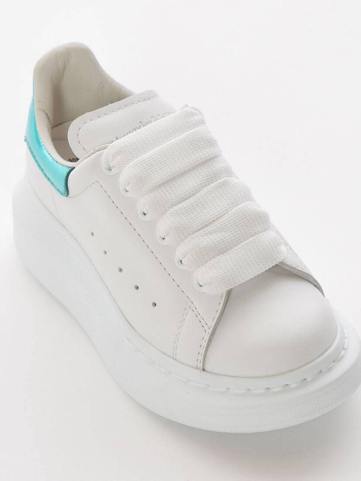 Leath.S.Rubb Molly white & green Sneakers - White & Green