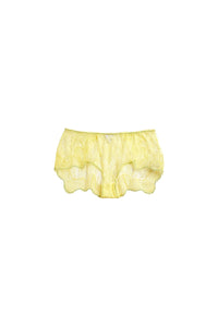 Floral Lace maize Briefs - Maize
