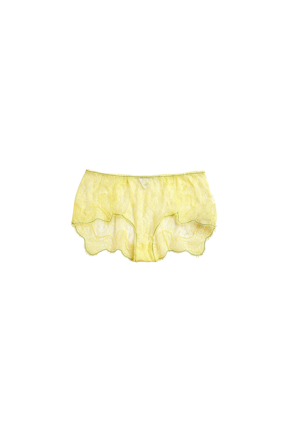 Floral Lace maize Briefs - Maize