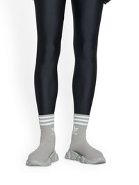 Speed Lt bal grey & white logo Sneakers - Grey & White Logo