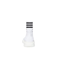 Balenciaga x Adidas Speed white & black logo Sneakers - White & Black Logo