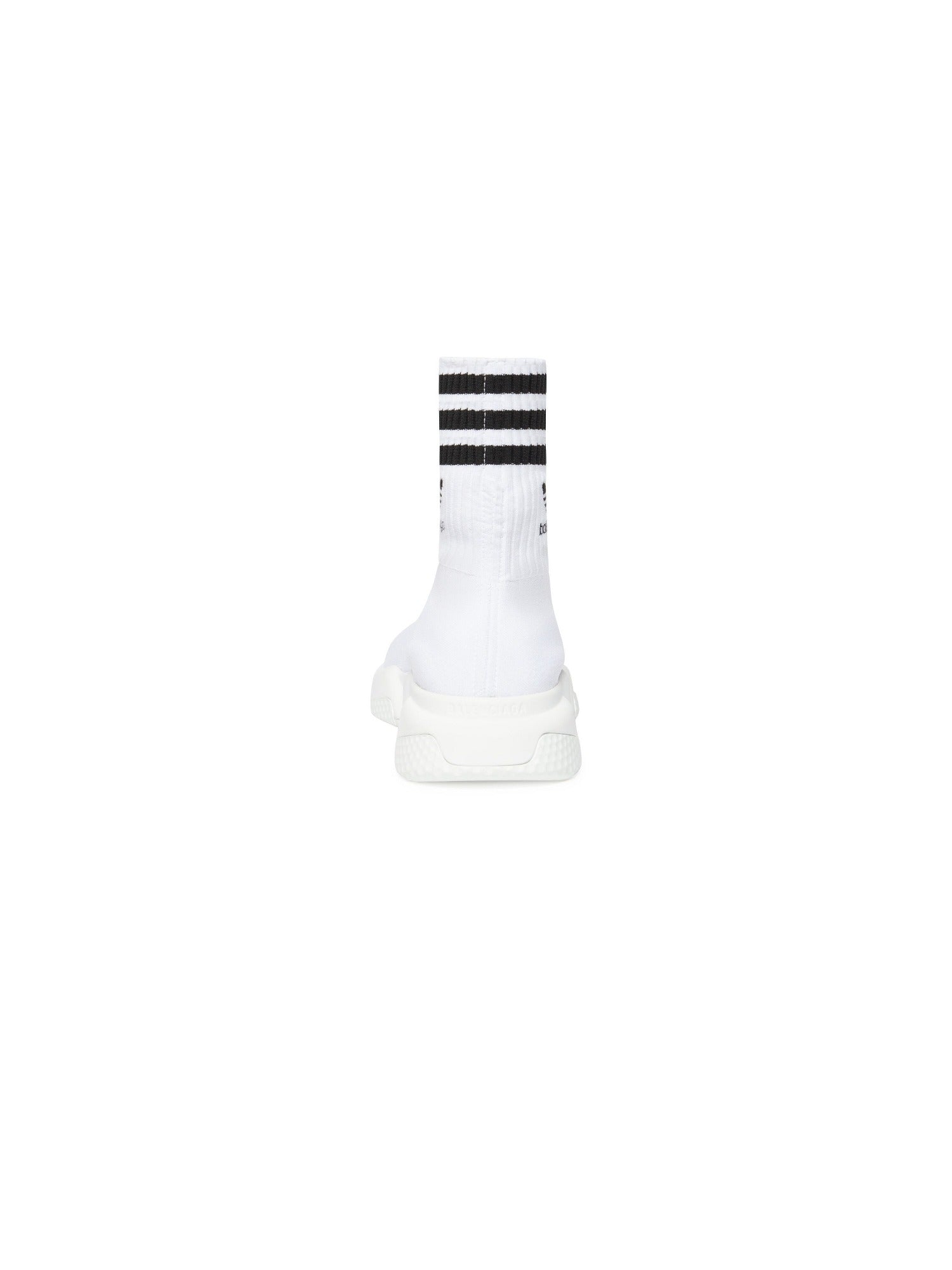Balenciaga x Adidas Speed white & black logo Sneakers - White & Black Logo