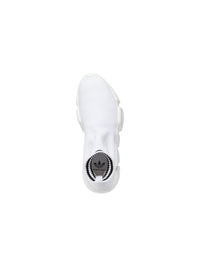 Balenciaga x Adidas Speed white & black logo Sneakers - White & Black Logo