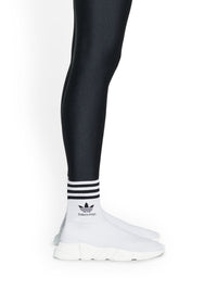 Balenciaga x Adidas Speed white & black logo Sneakers - White & Black Logo