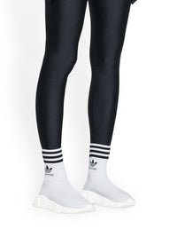 Balenciaga x Adidas Speed white & black logo Sneakers - White & Black Logo