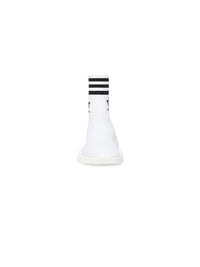 Balenciaga x Adidas Speed white & black logo Sneakers - White & Black Logo