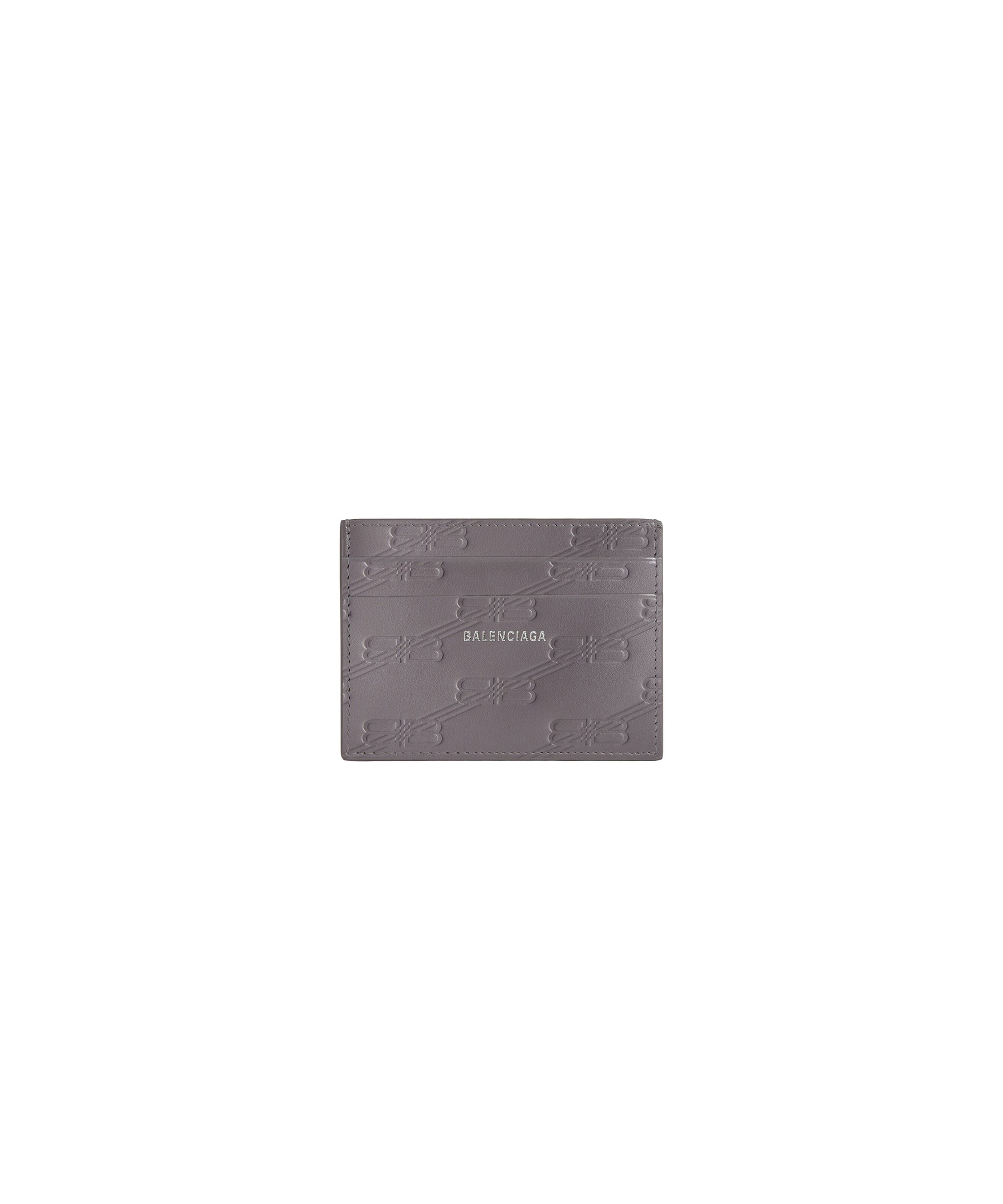 Embossed Monogram Card Case Box - Dark Grey