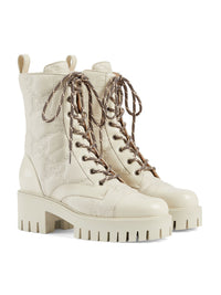 Gucciquilted milk white 25mm Boots - Milk White