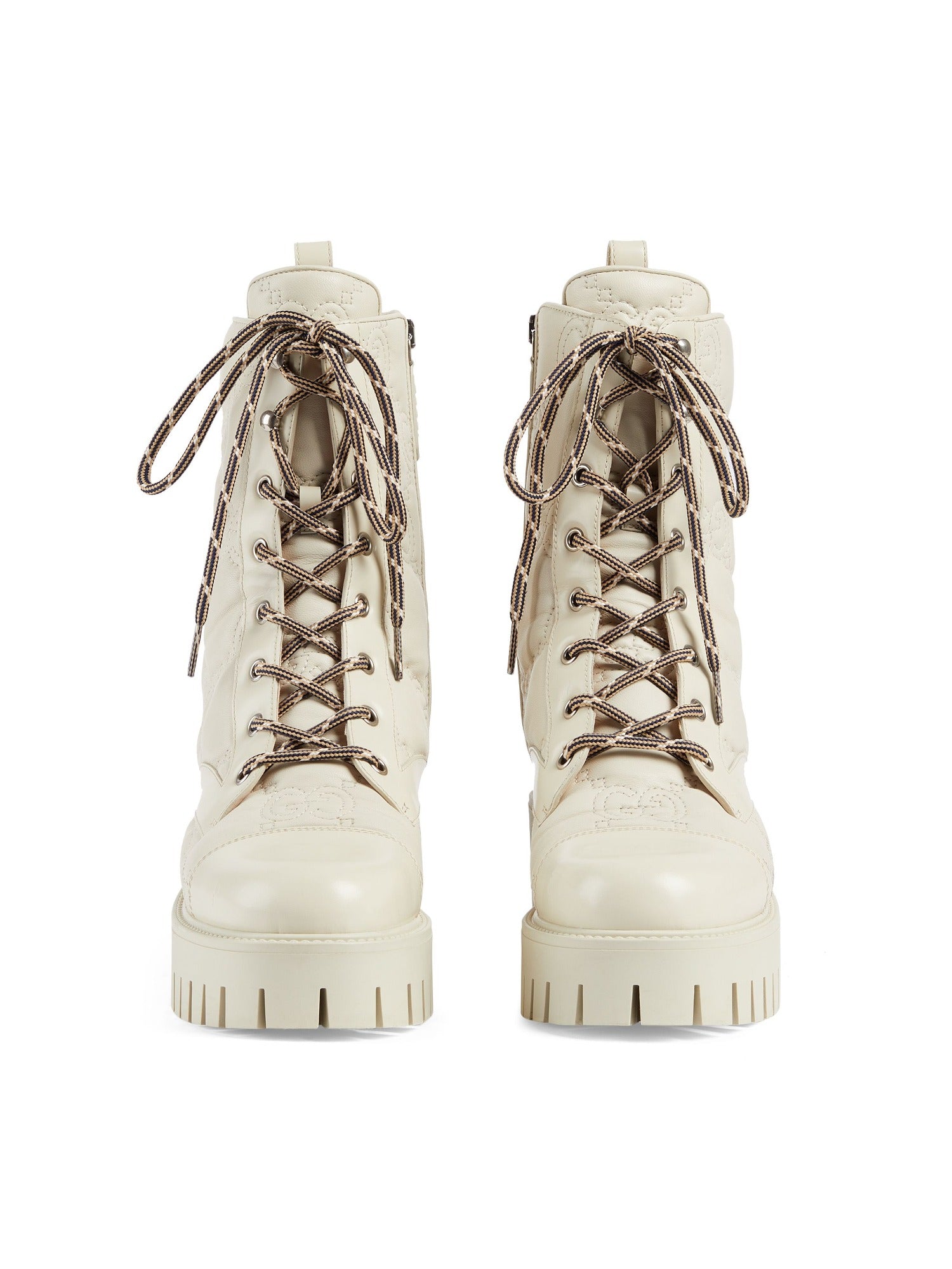 Gucciquilted milk white 25mm Boots - Milk White