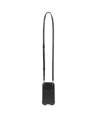 Cash Phone Pouch With Strap - Black & White