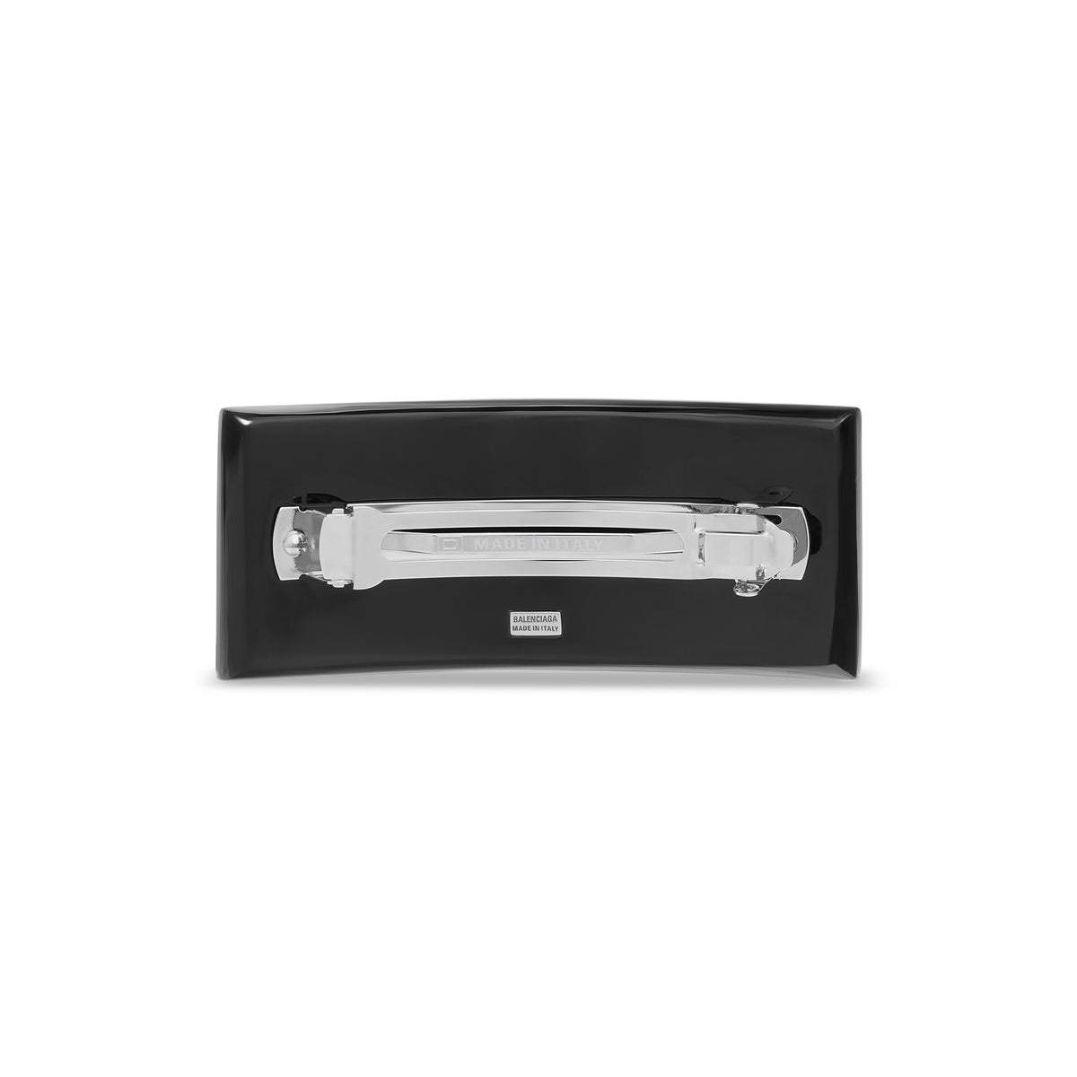 BB Icon Hair Clip - Black & Shiny Silver