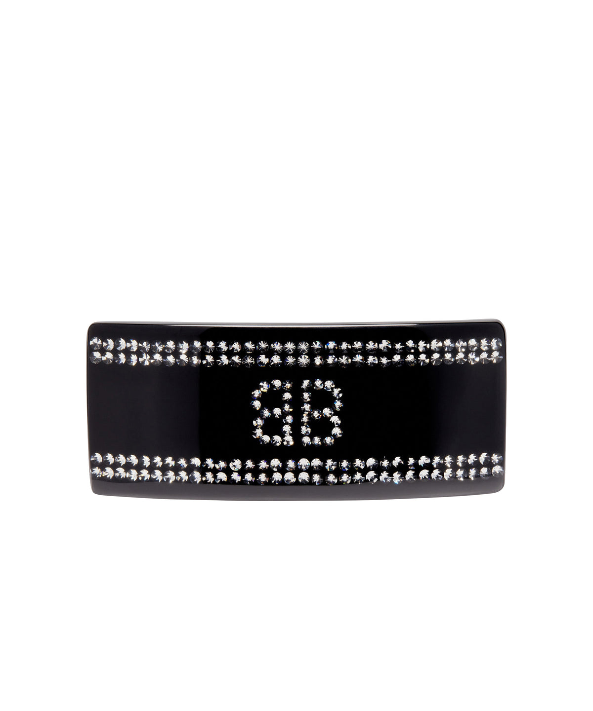 Holli BB Hair Clip - Black & Crystal