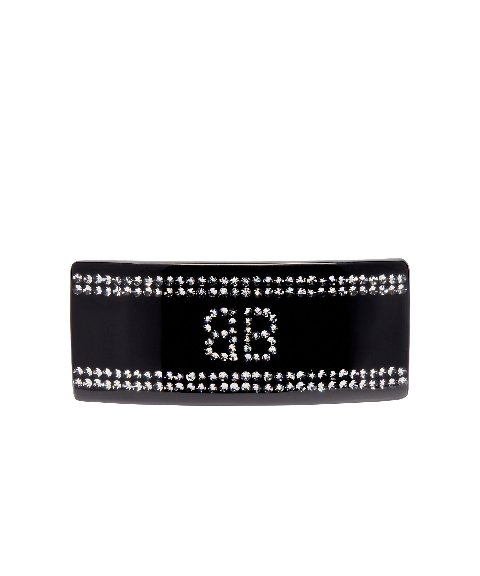 Holli BB Hair Clip - Black & Crystal