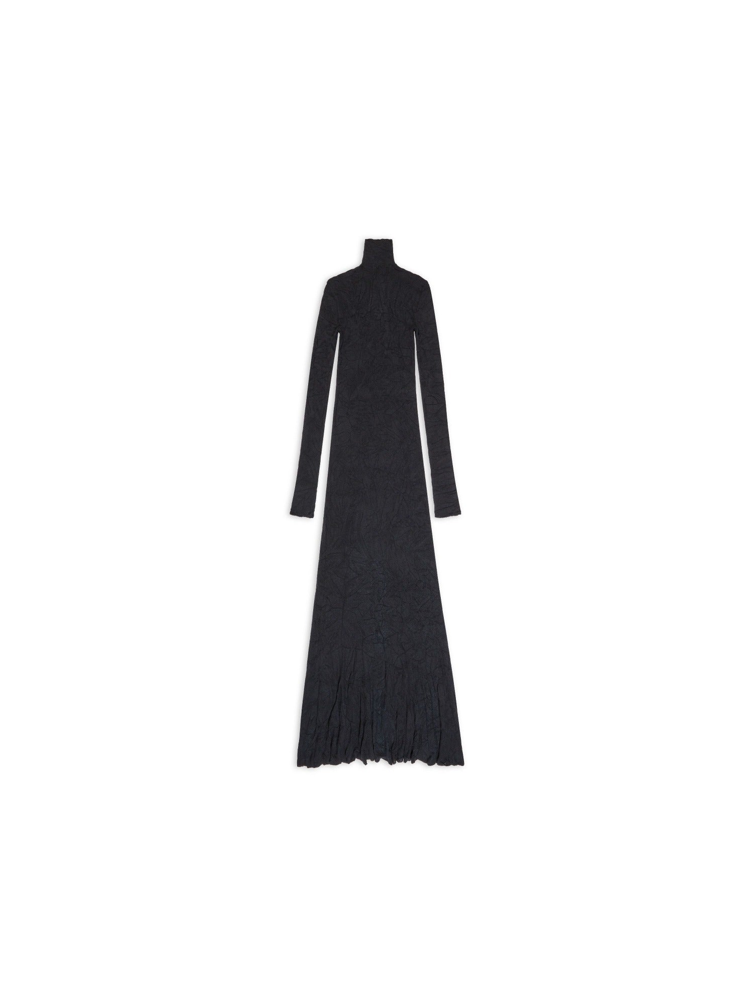 Maxi Godet black Dress - Black