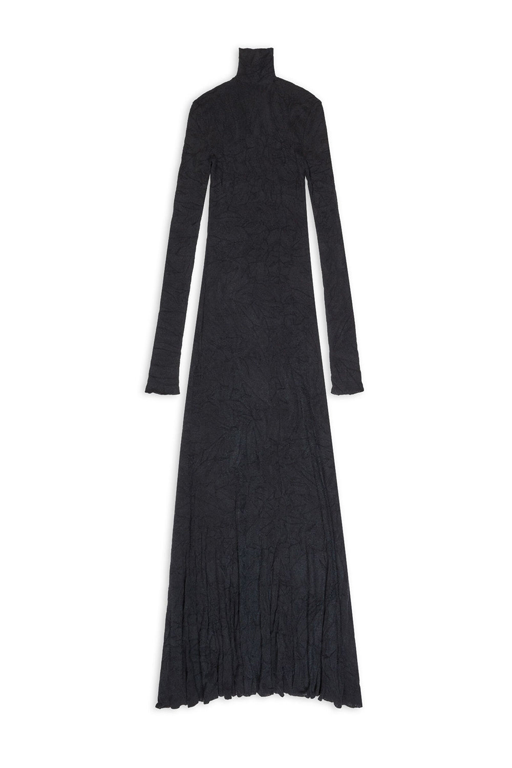 Maxi Godet black Dress - Black