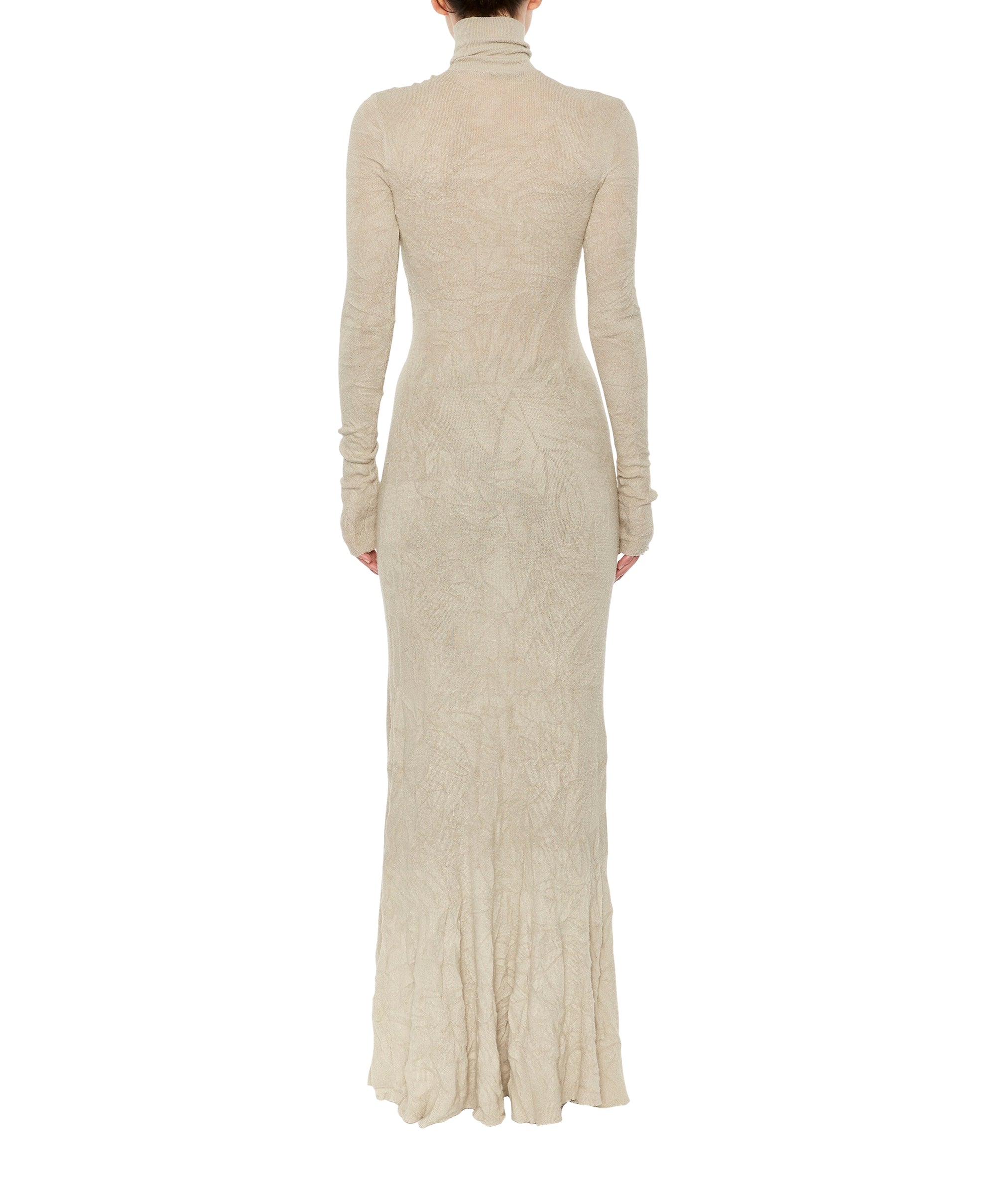 Maxi Godet Dress - Grey