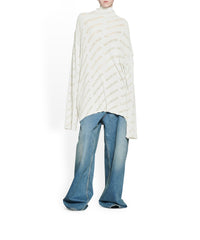 Mini Allover Logo Turtleneck - Light Grey