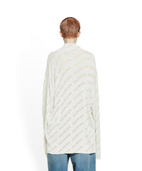 Mini Allover Logo Turtleneck - Light Grey