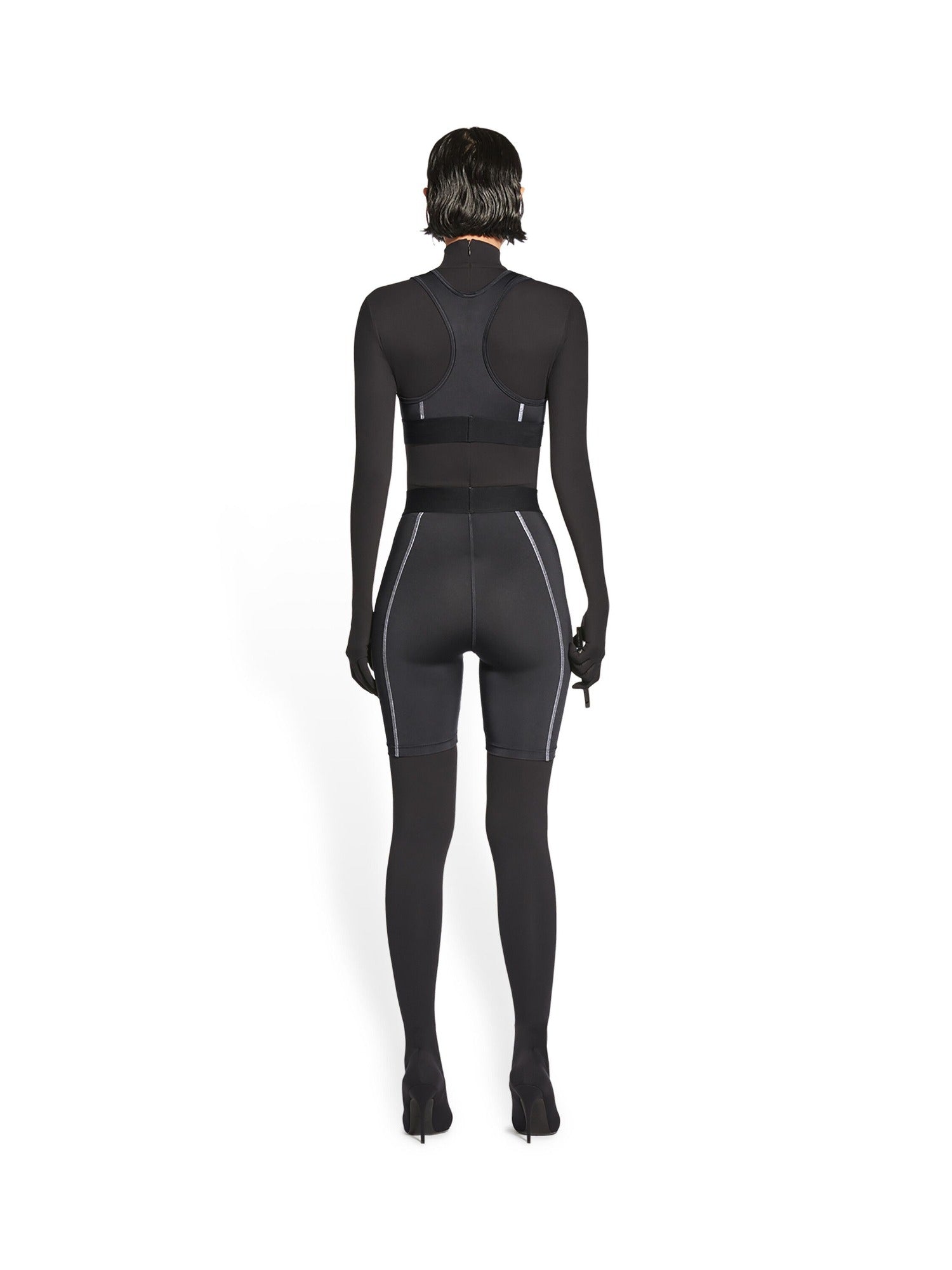 Cycling black & cocoa Short - Black & Cocoa