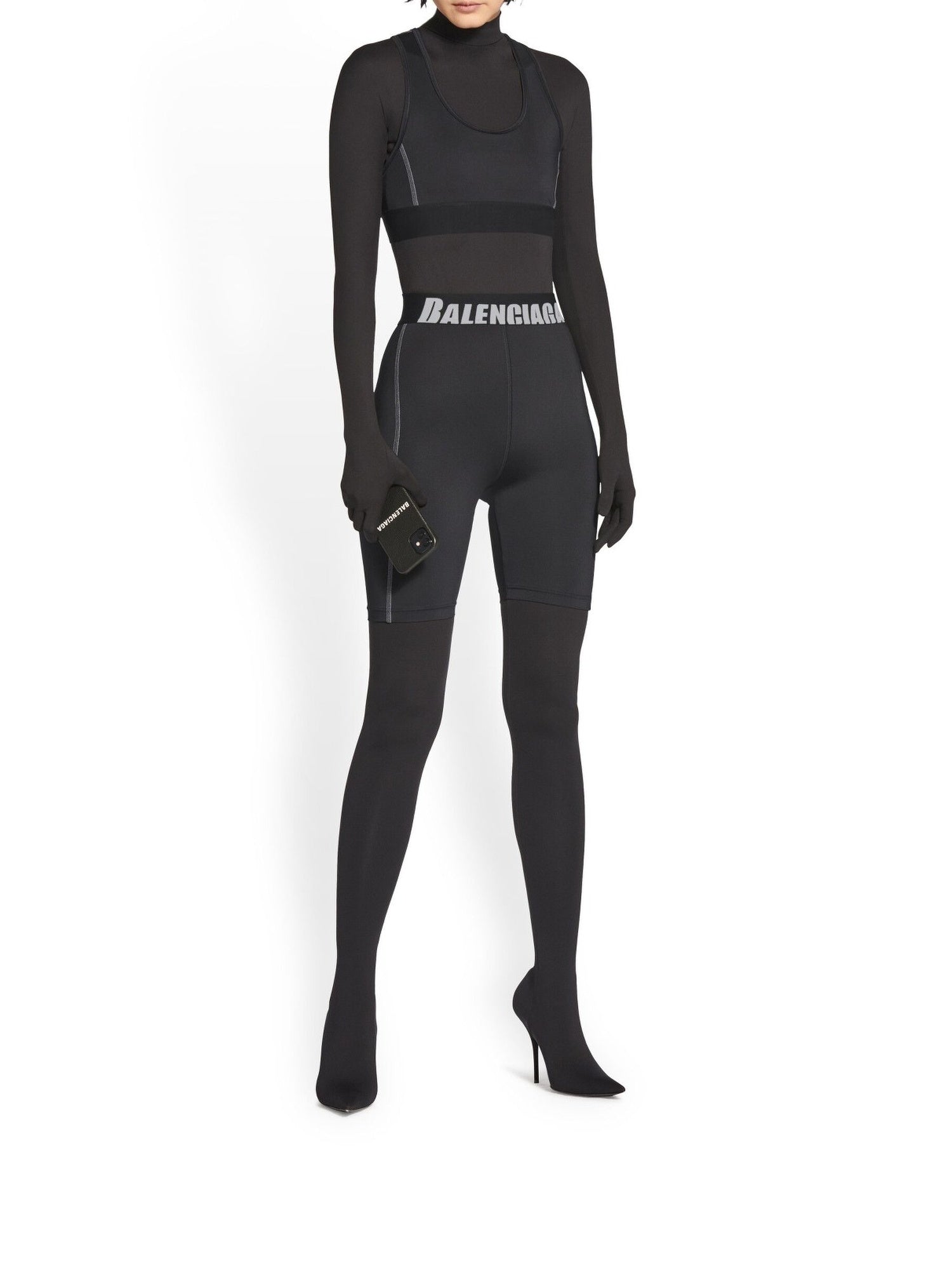 Cycling black & cocoa Short - Black & Cocoa