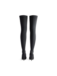 Knife black 110mm Over-the-knee-boots - Black