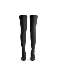 Knife black 110mm Over-the-knee-boots - Black