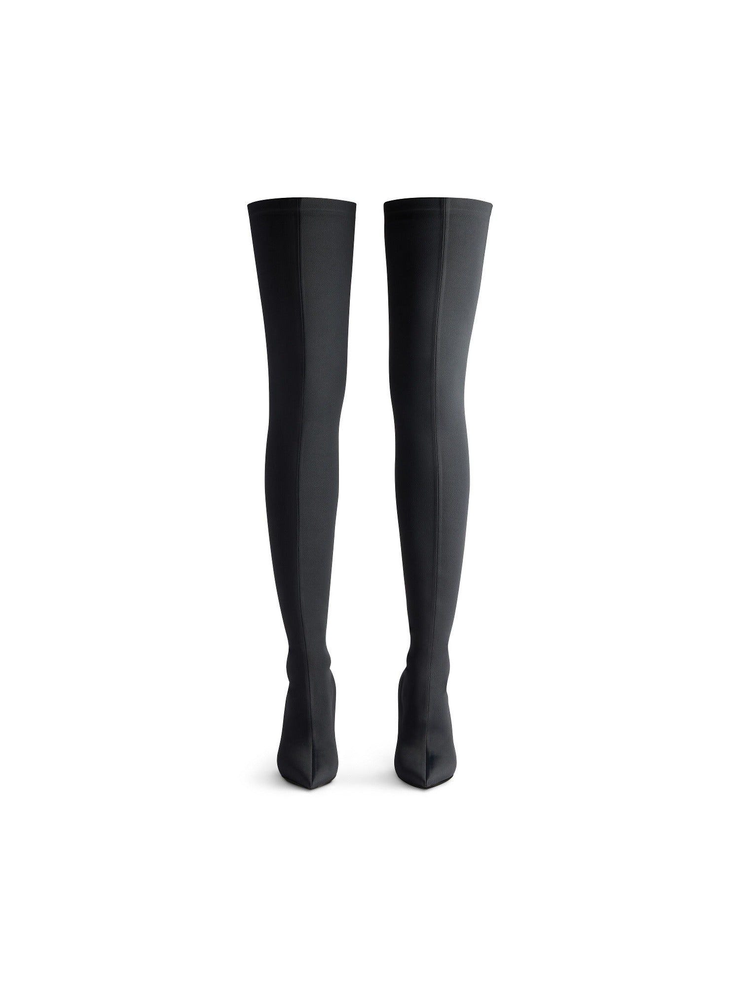 Knife black 110mm Over-the-knee-boots - Black