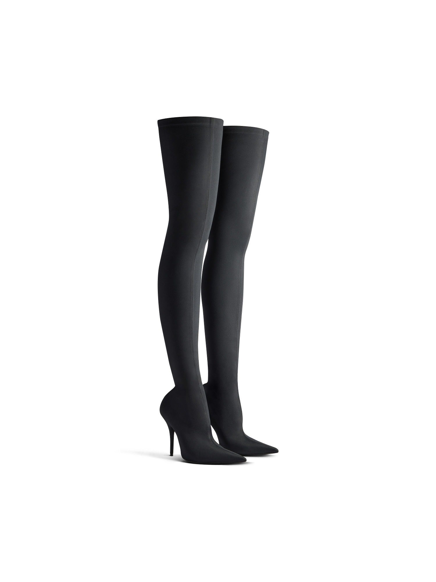 Knife black 110mm Over-the-knee-boots - Black