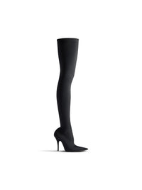 Knife black 110mm Over-the-knee-boots - Black