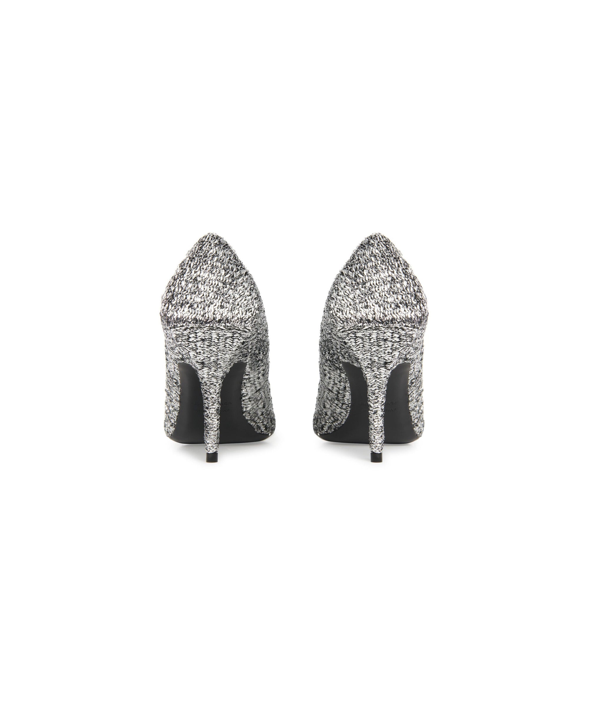 Square Knife 80 Pumps - Silver Titanium