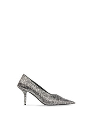 Square Knife 80 Pumps - Silver Titanium