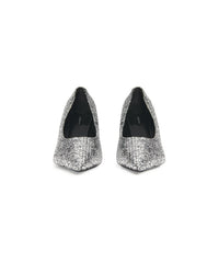 Square Knife 80 Pumps - Silver Titanium