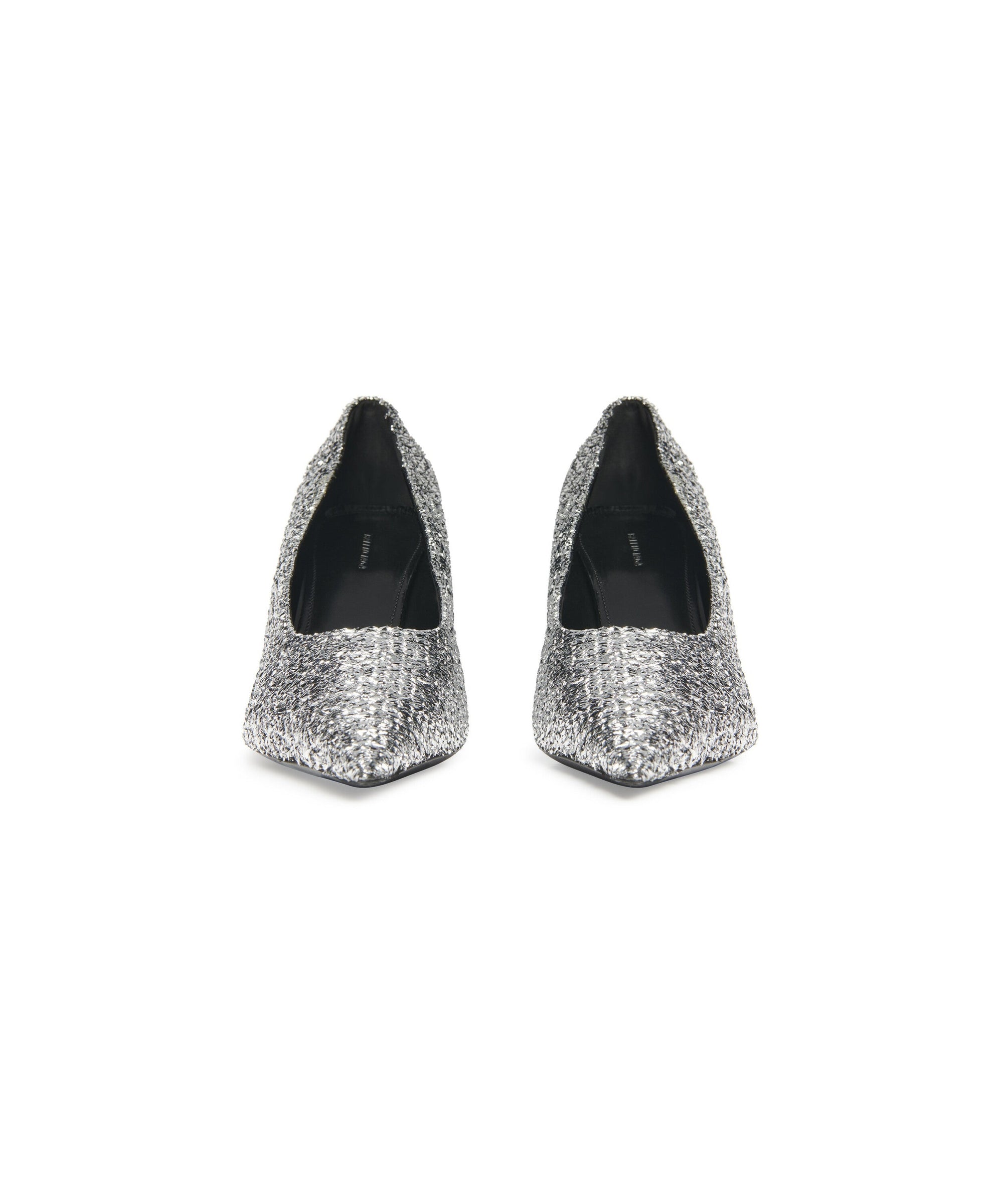 Square Knife 80 Pumps - Silver Titanium