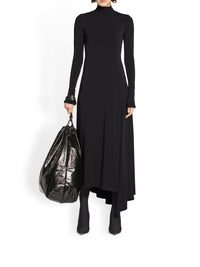 Twisted Slit black Dress - Black
