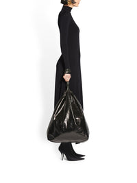 Twisted Slit black Dress - Black