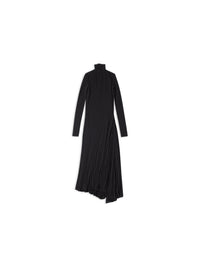 Twisted Slit black Dress - Black