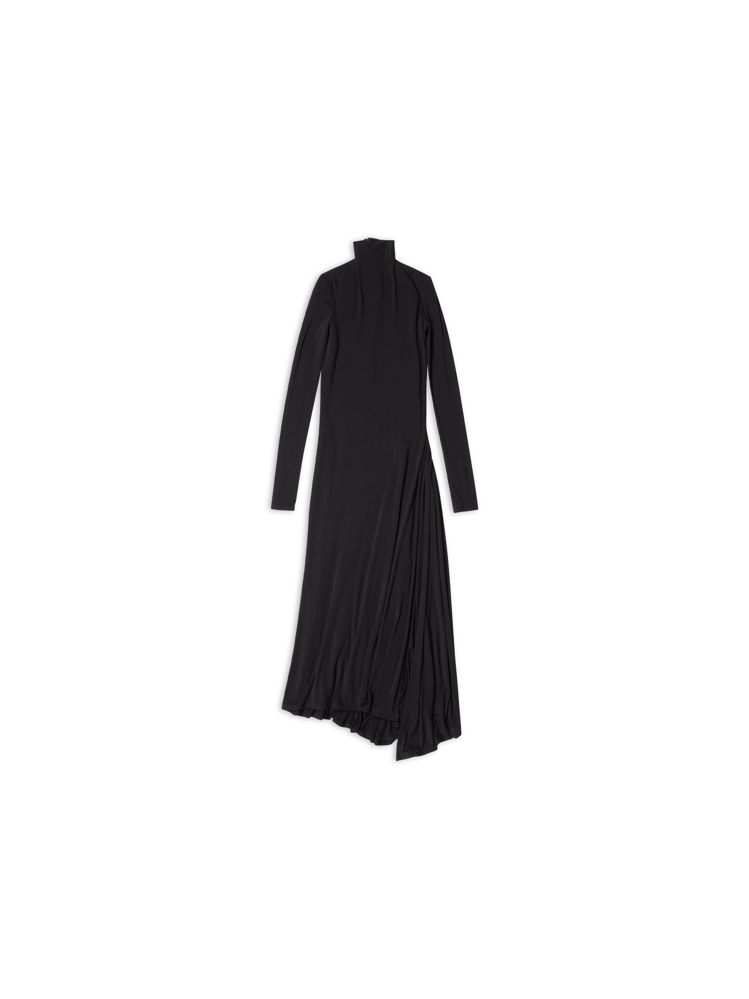 Twisted Slit black Dress - Black
